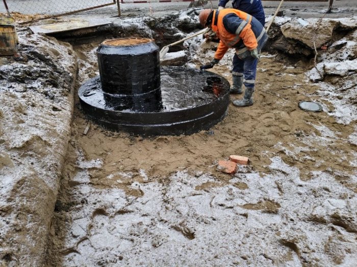 Строительство водопровода Ø540 и Ø160 по ул. Прелатова. Саратов 2025г.