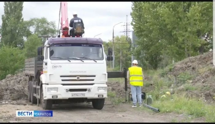 Завершили работы по строительству водовода Ø500 по ул. Буровой г. Саратов